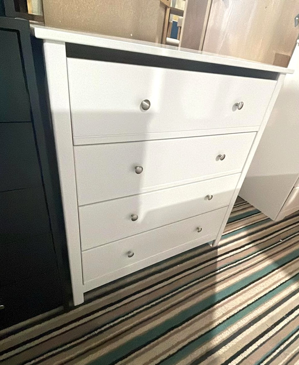 Assembled Habitat Brooklyn 4 Chest of Drawers - White